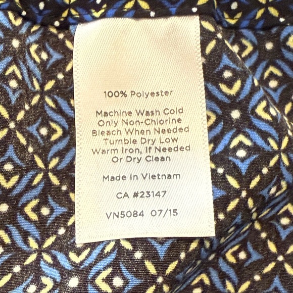 TALBOTS Navy Blue pants with Elastic Waist and Tapered Fit/size 8 - Picture 5 of 14